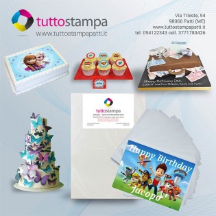 CIALDA IN OSTIA PER TORTE A4 - 21X30 cm confezione da 50 fogli spessore medio 0,45 ADD